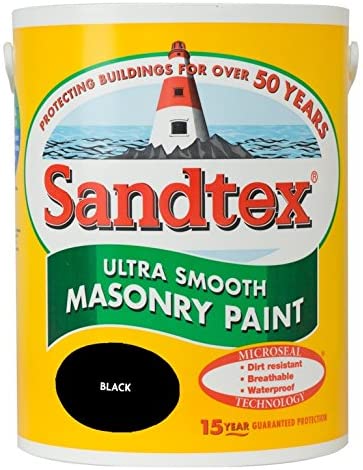 Sandtex Retail Ultra Smooth Masonry Black 5L