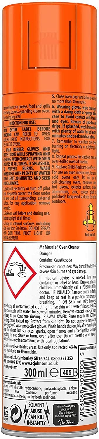 MR MUSCLE HEAVY DUTY OVEN CLEANER 300gm | Products | Waikato Cleaning