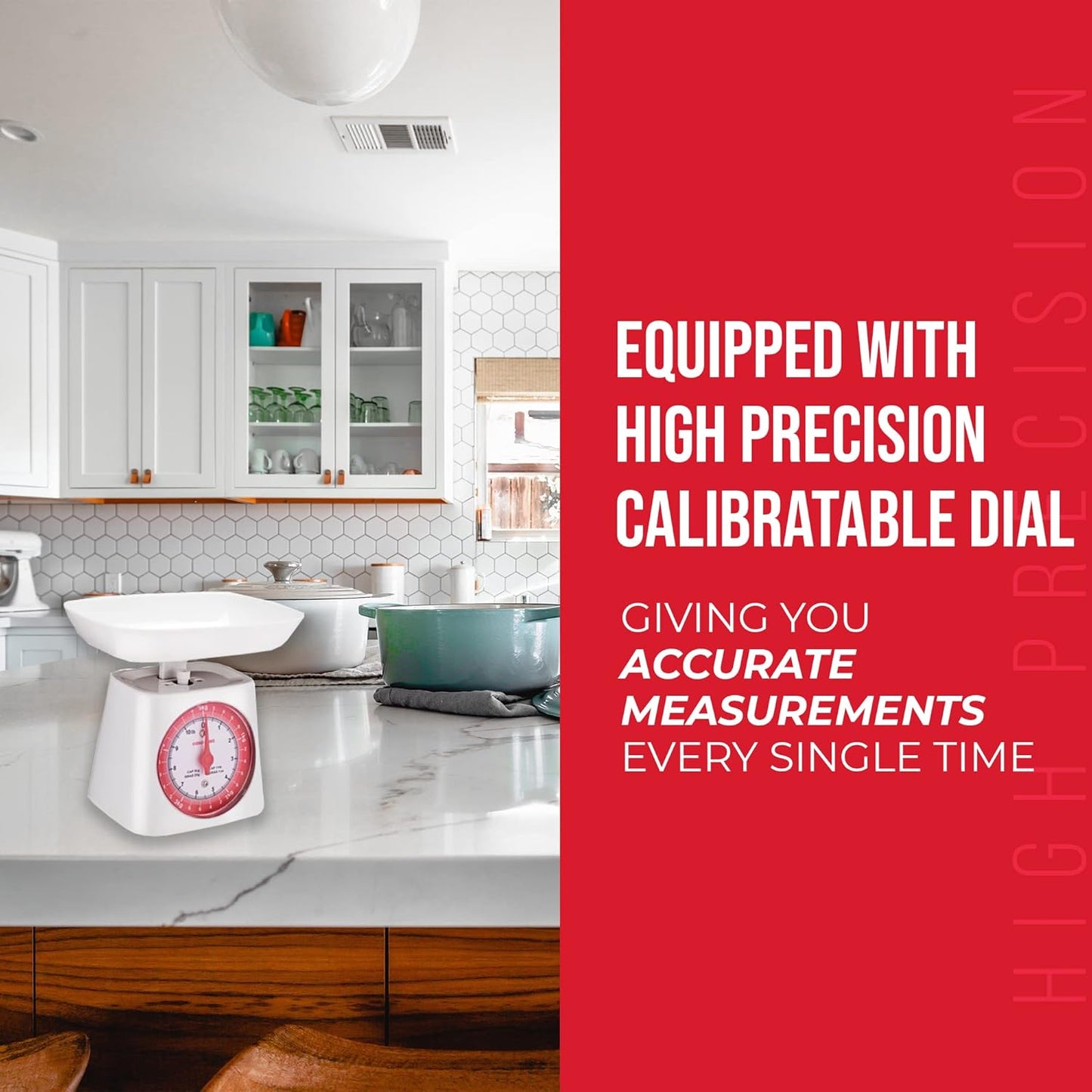 Casa&amp;Casa Mechanical Kitchen Scales, Professional Food Weighing Scale with Classic Analog Display.