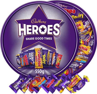 Cadbury Dairy Milk Heroes Tub, 550g