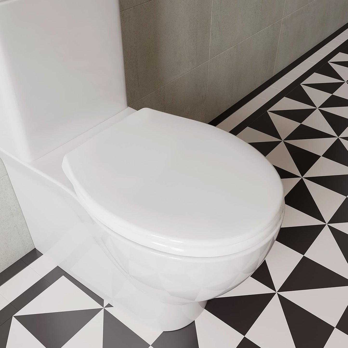 Croydex Constance Flexi-Fix White Universal Toilet Seat Soft Close