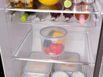 Addis Clip Tight Food Storage Container Large 2L Round Airtight Silicone Seal