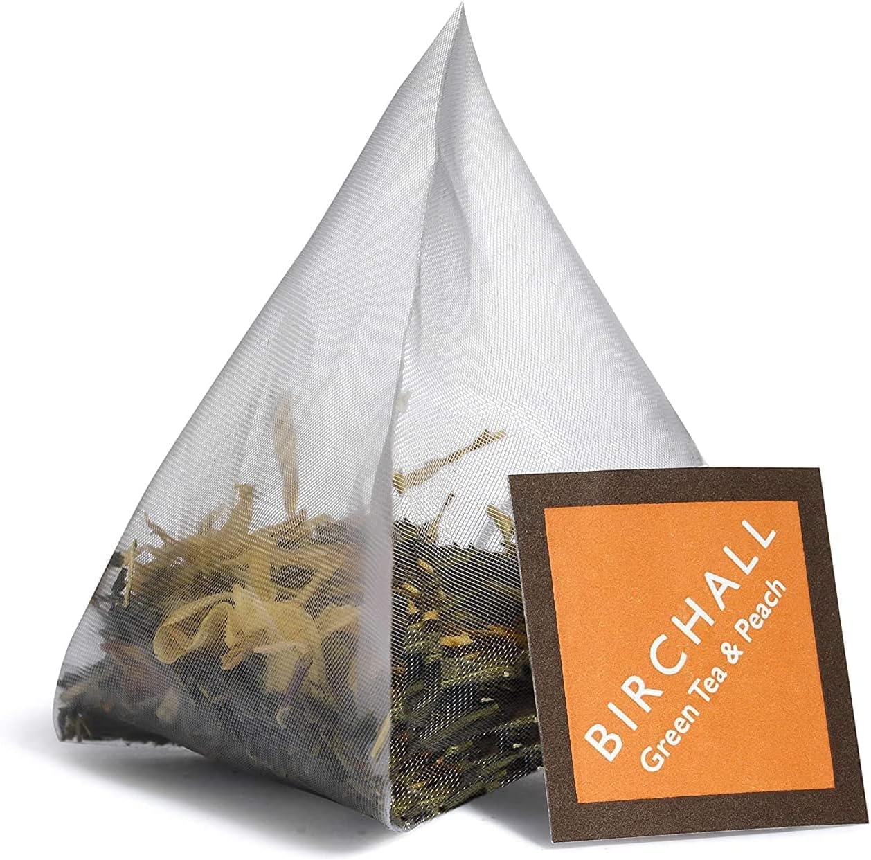 Birchall Prism Enveloped Teabags - Green Tea & Peach 20's