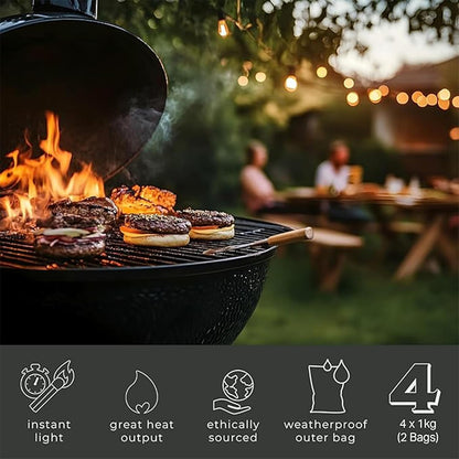 Homefire 2 x 2kg Instant Light Charcoal