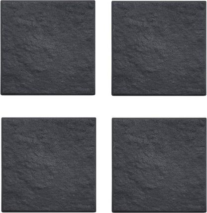 Primeur Recycled Square Recycled Rubber Stepping Stone, Slate, 30 x 30cm