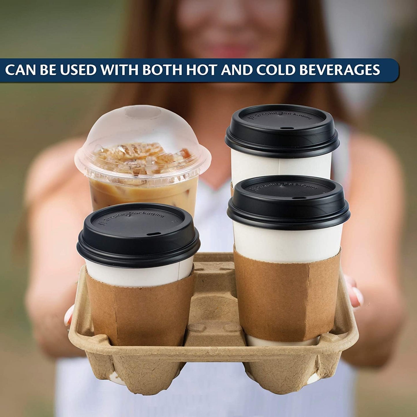 Belgravia  Moulded Pulp 4 Cup Carrier x 180s {Biodegradable & Recyclable}