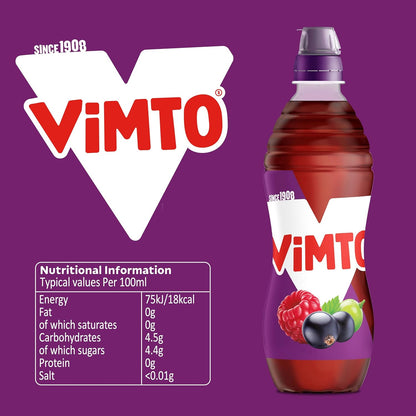 Vimto 500ml ORIGINAL Still Sportscap Bottles (Pack of 12)