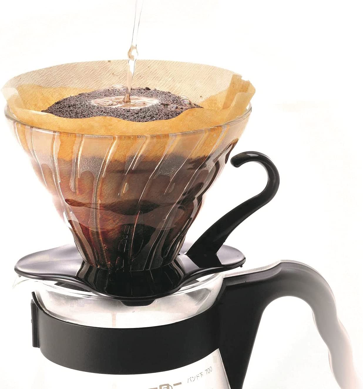 Hario V60 Glass Coffee Dripper Black Size 02 VDG-02B