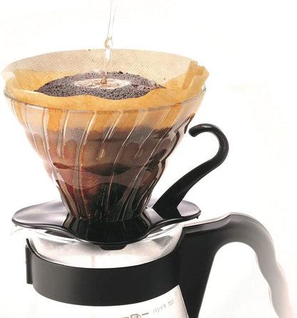 Hario V60 Glass Coffee Dripper Black Size 02 VDG-02B