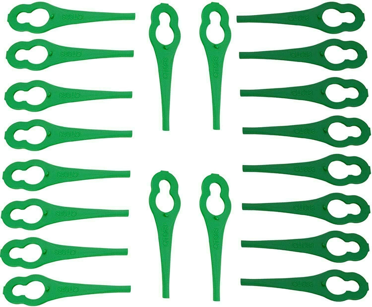 ALM QT028 plastic blades suitable for Gtech Qualcast Bosch and Sovereign | 1 x 20 Pack