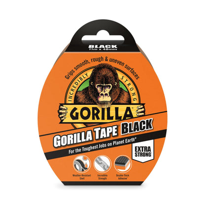 Gorilla Tape Black | Extra Strong | Water resistant | 11m Length