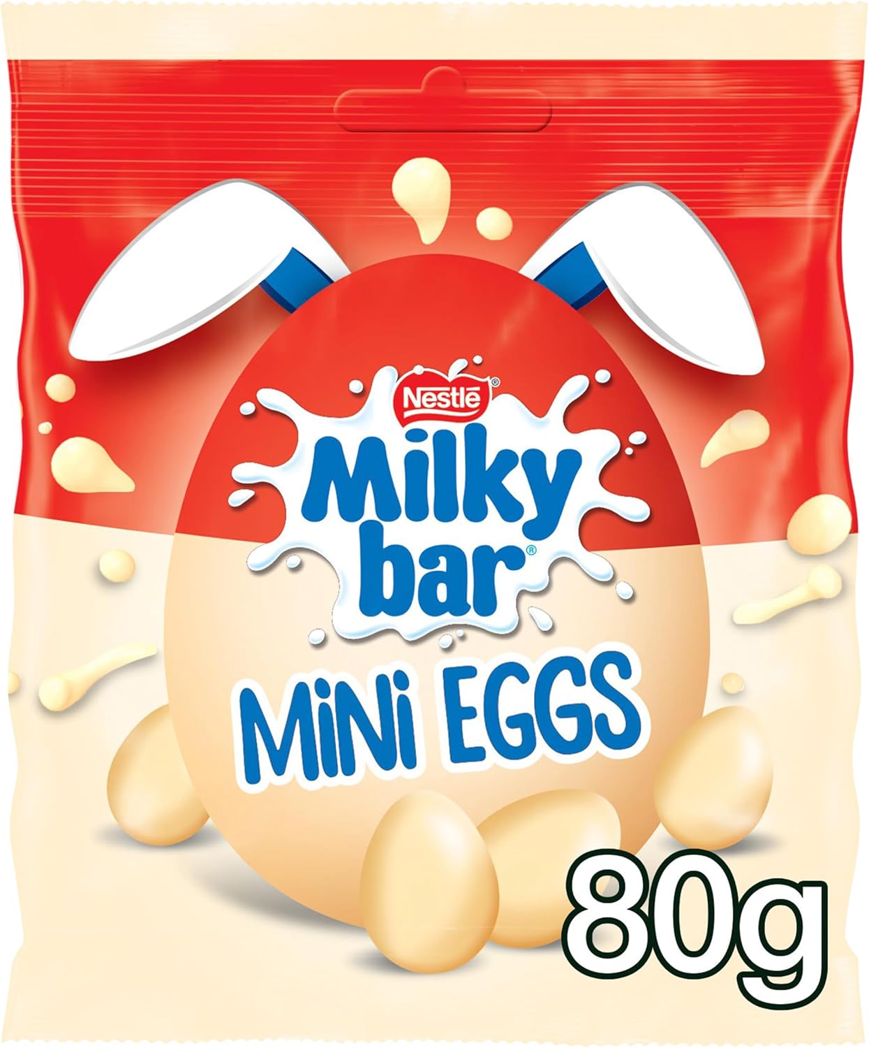 Milkybar White Chocolate Easter Mini Eggs Sharing Bag 80g