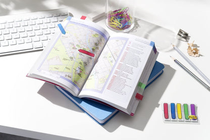 3M Post-It Notes Arrows Portable Pack 12x437mm Pack of 100 Assorted Standard Colours