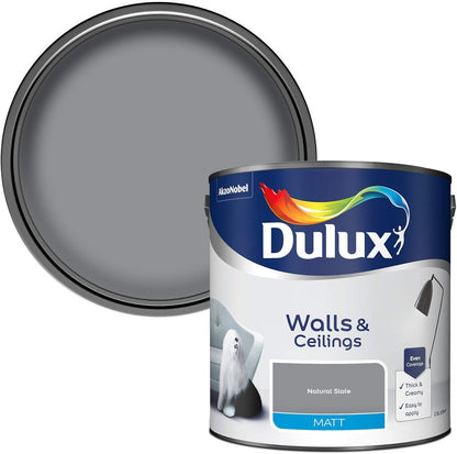 Dulux Matt Emulsion Paint - Natural Slate - 2.5L