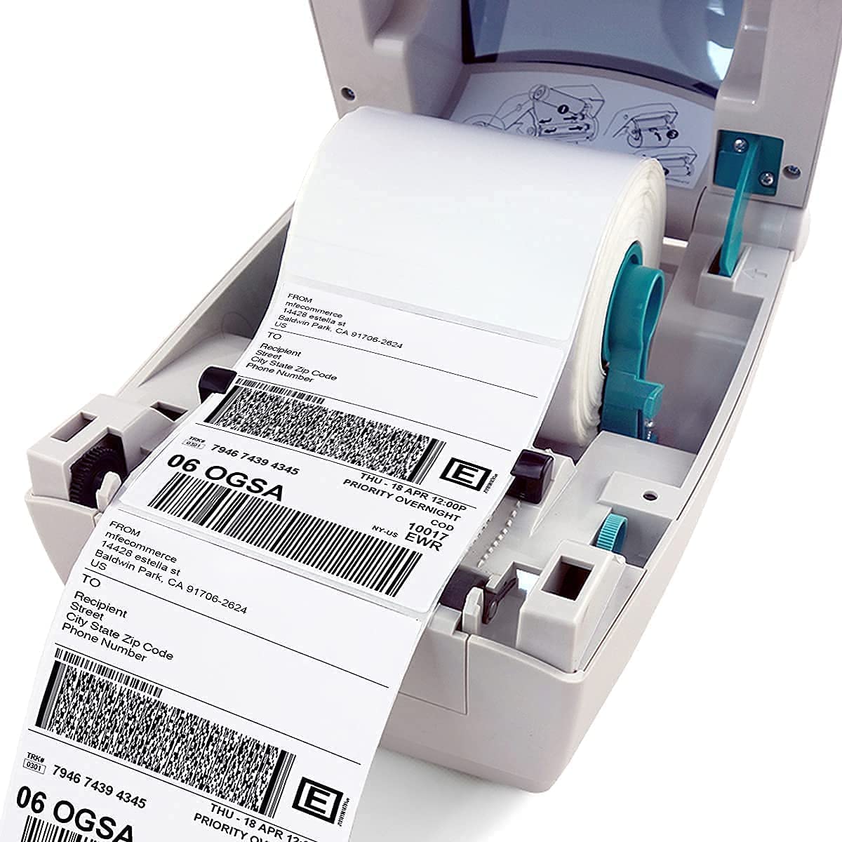Roll-X Thermal Shipping Labels for Zebra Printer 6x4inch 250 Per Roll - UK BUSINESS SUPPLIES