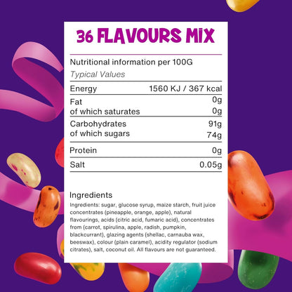 The Jelly Bean Factory, Jelly Beans | Mixed 36 Flavours | 1 x 700g Jar