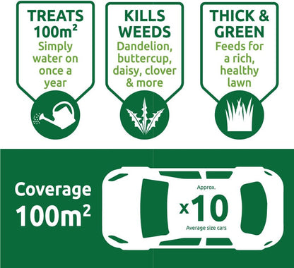 Vitax Green Up Feed & Weed Concentrate 500ml / 100sqm Coverage