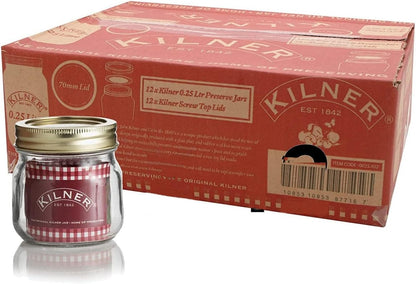 Kilner Small 0.25L Screw Top Preserve Glass Storage Jar (0025.402)