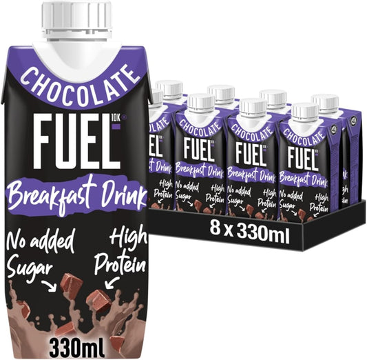 Fuel 10K Chocolate High Protein Breakfast Drink 8x330ml