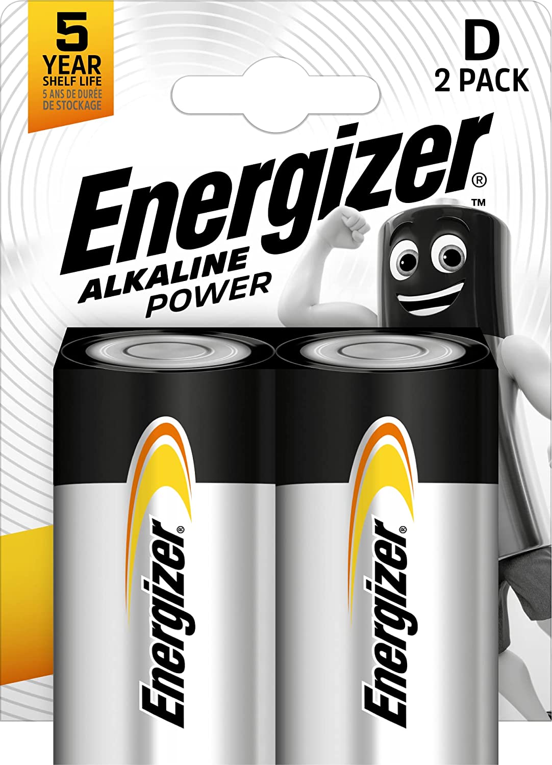 Energizer LR20 D Mono Alkaline Power Battery (Pack of 2)