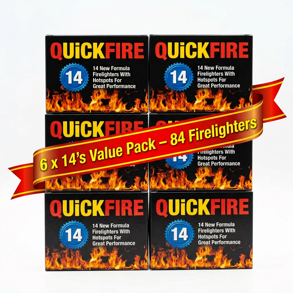 Fire Lighters Quickfire Firelighters 6 x 14 Pack