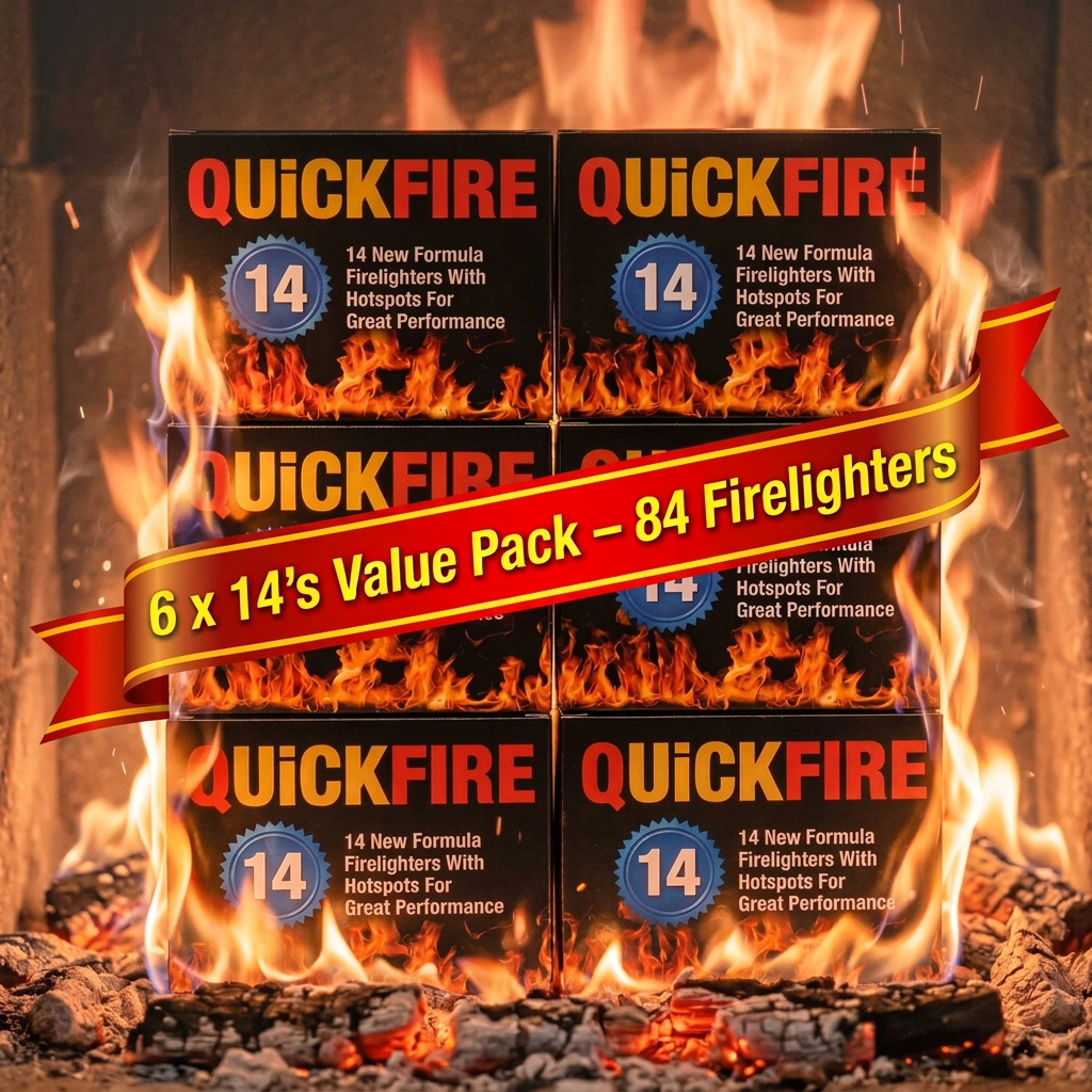 Fire Lighters Quickfire Firelighters 6 x 14 Pack