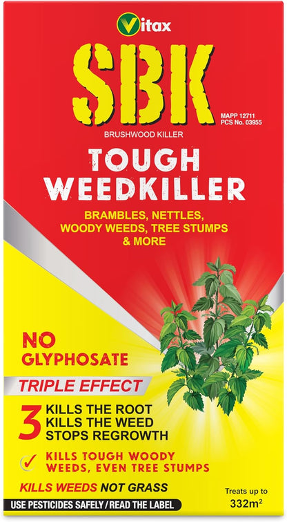 Vitax SBK Tough Weedkiller 1 Litre. Kills The Roots. No Glyphosate