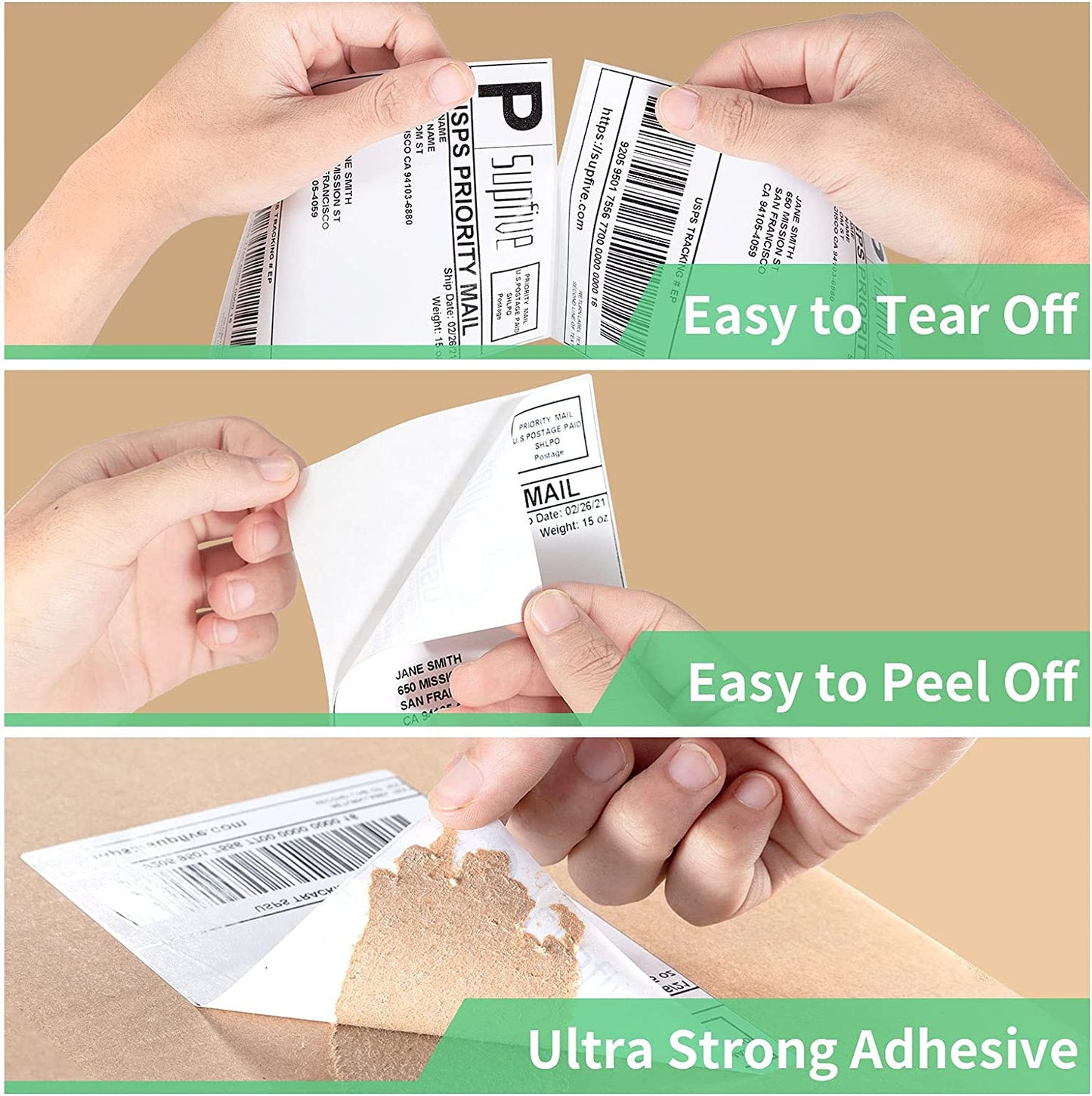Roll-X Thermal Shipping Labels for Zebra Printer 6x4inch 250 Per Roll - UK BUSINESS SUPPLIES