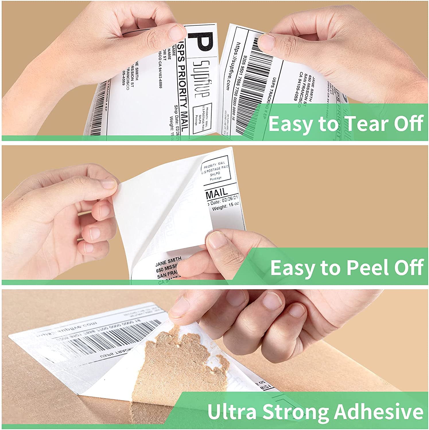 Roll-X Thermal Shipping Labels for Zebra Printer 6x4inch 250 Per Roll - UK BUSINESS SUPPLIES