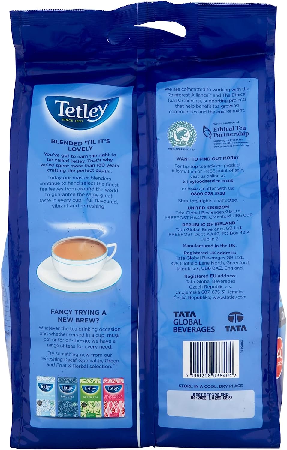 Tetley Original 440's One Cup Tea Bags