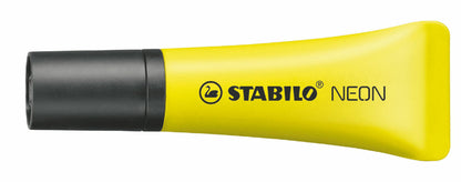 STABILO NEON Highlighter Chisel Tip 2-5mm Line Yellow (Pack 10) - 72/24