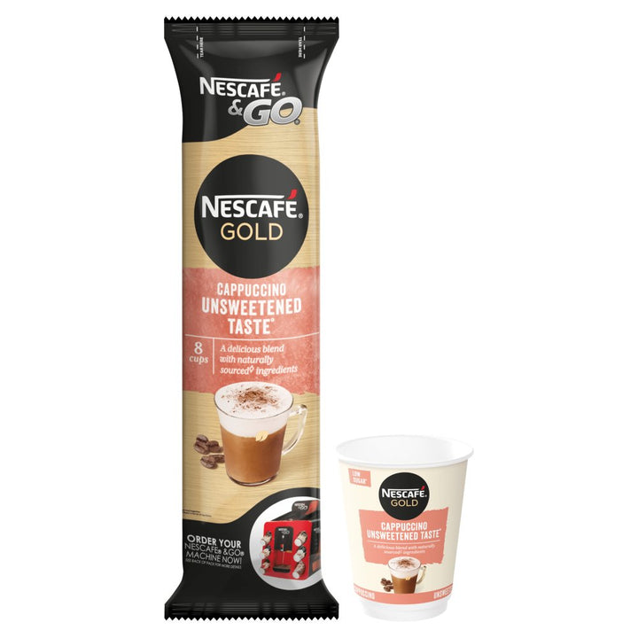 Nescafe & Go Coffee Cups for the & Go Machine Cappuccino (Sleeve of 8)