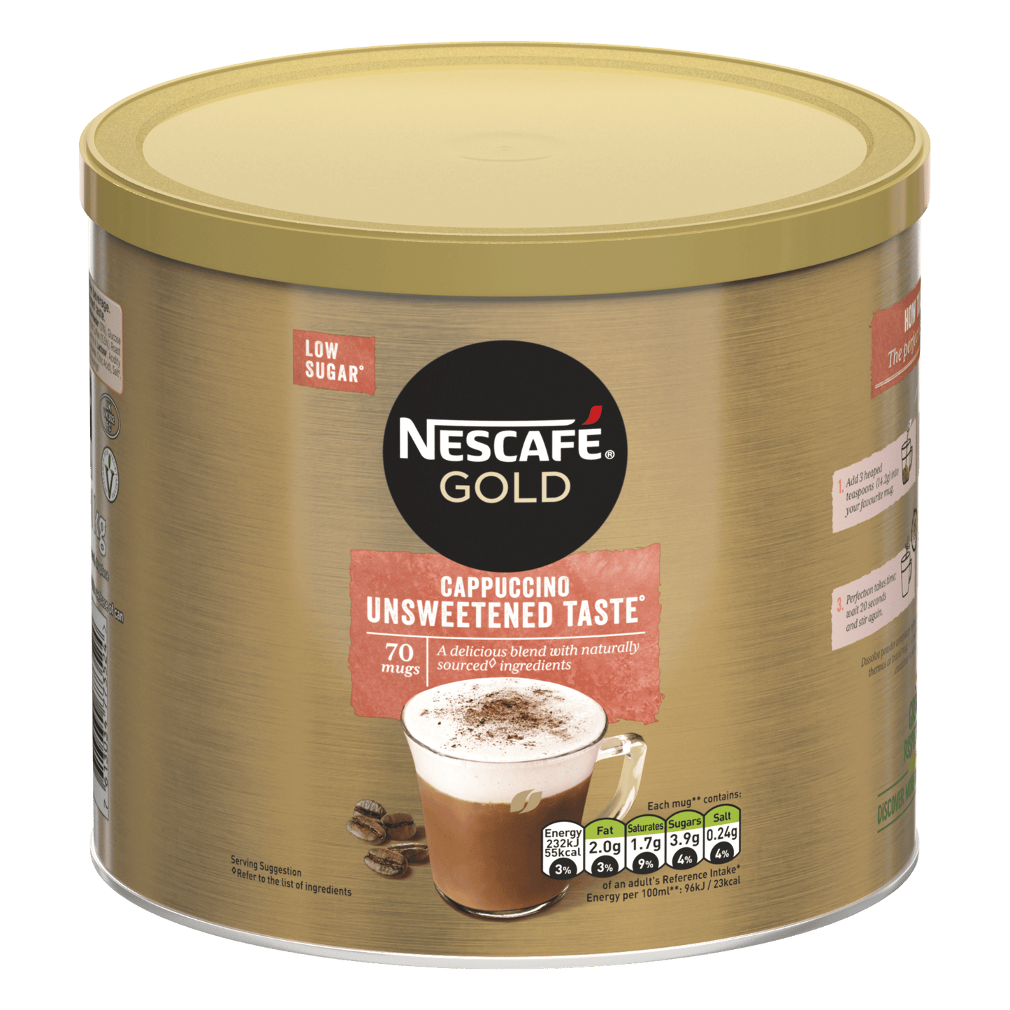 Nescafe Gold Cappuccino Unsweetened Taste 1kg