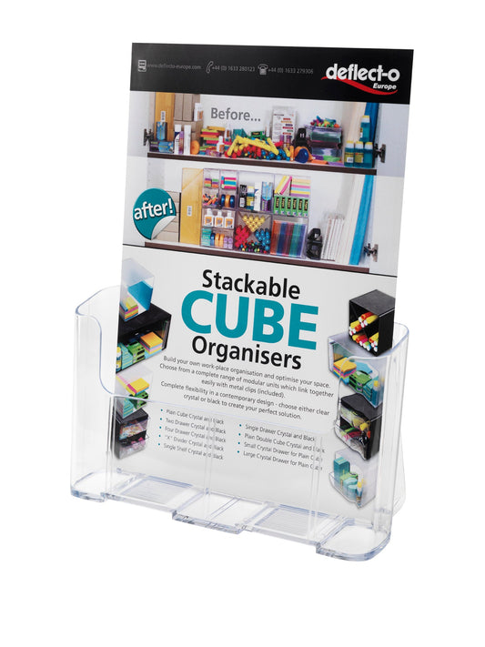 Deflecto Literature Holder A4 Portrait Clear - 77001