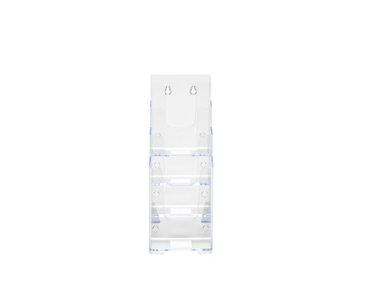 Deflecto Literature Holder 4 Tier DL Portrait Clear - 77701