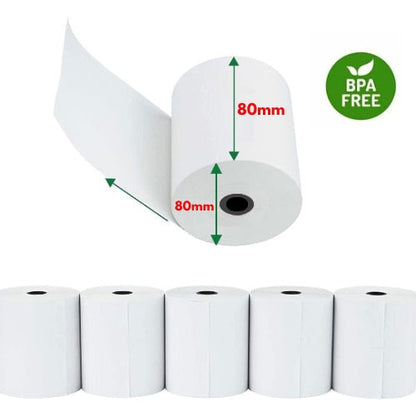 Thermal Till Rolls BPA FREE by Roll-X (Size 80x80)