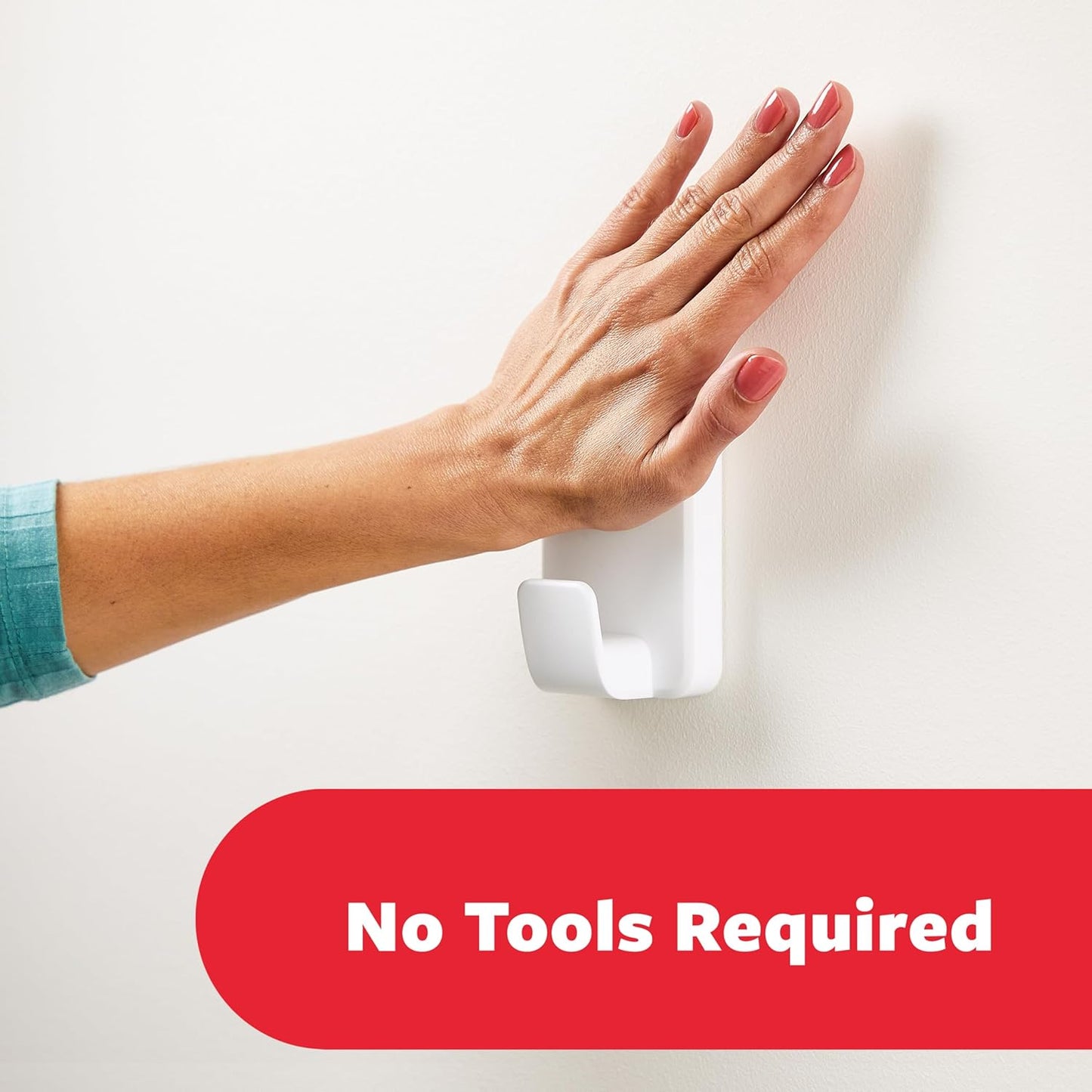 3M Command Utility Hook | X-Large for Heavyweight 6.8kg | 1 Hook in White and 3 Adhesive Strips