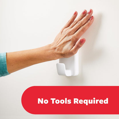 3M Command Utility Hook | X-Large for Heavyweight 6.8kg | 1 Hook in White and 3 Adhesive Strips