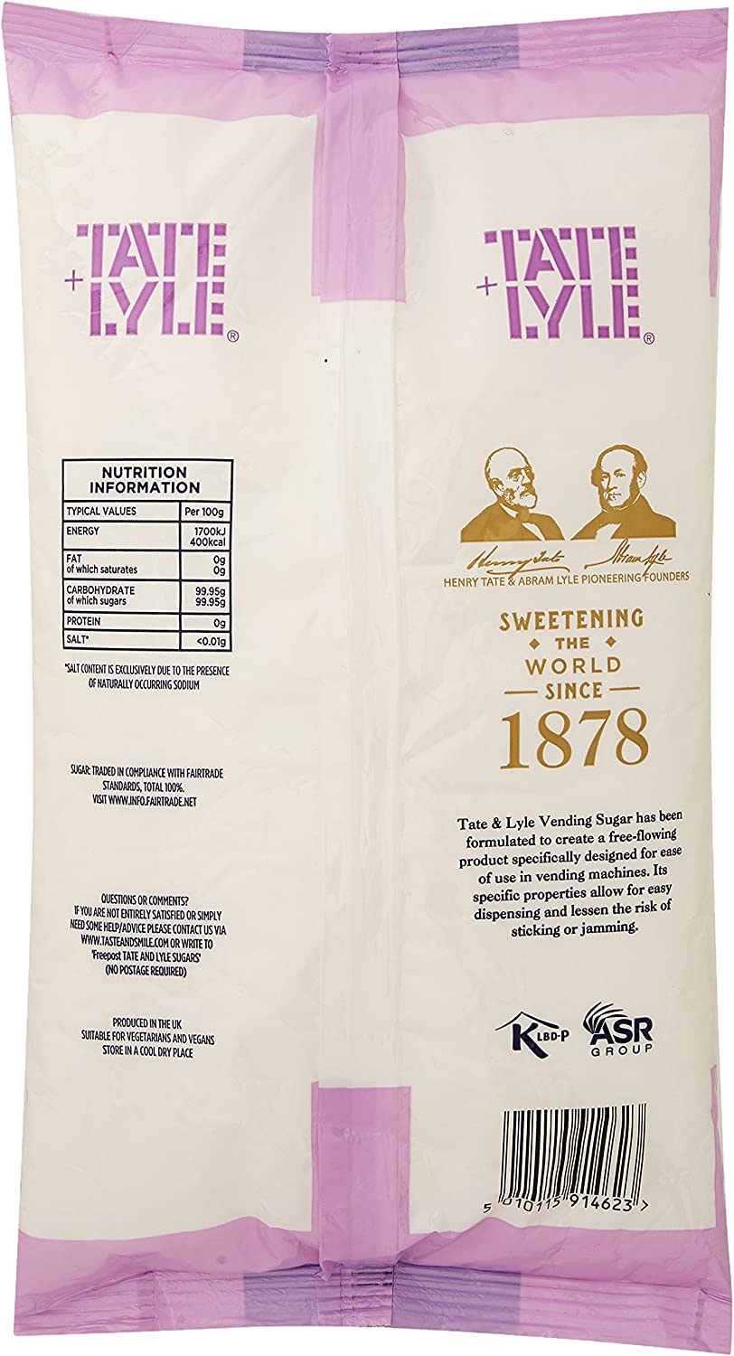 Tate & Lyle White Fine Ground Sugar 2kg, Suitable for Vending, Baking or Everyday Use. - UK BUSINESS SUPPLIES