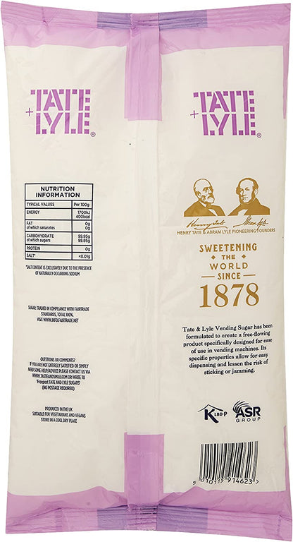 Tate & Lyle White Fine Ground Sugar 2kg, Suitable for Vending, Baking or Everyday Use. - UK BUSINESS SUPPLIES