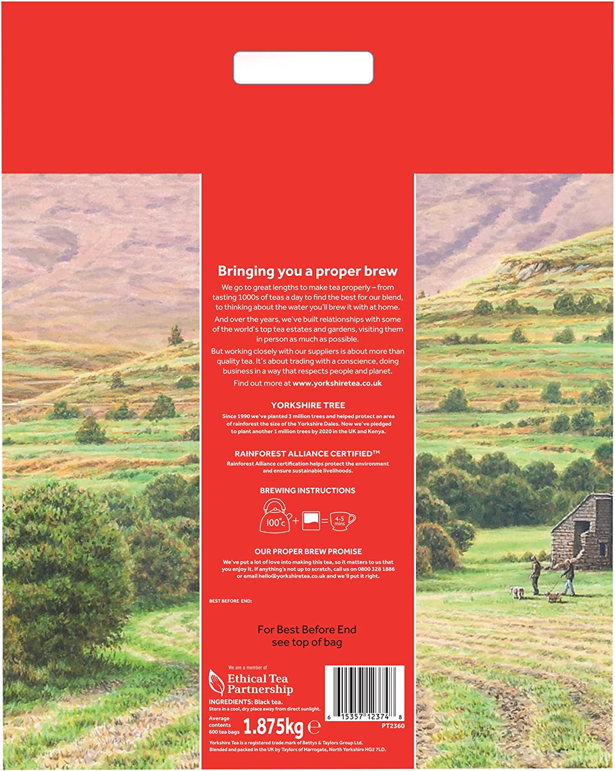 Yorkshire Tea Bags (Pack of 600) 5006