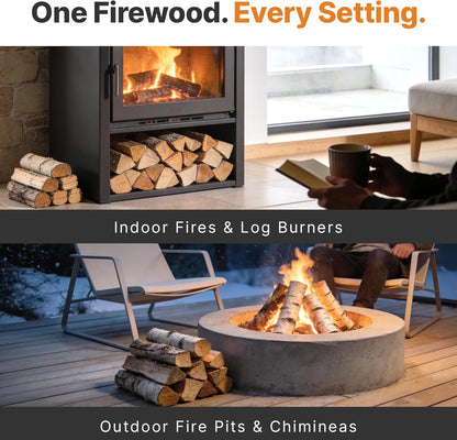 Wood Burner Logs 20L - Kiln Dried British Softwood Logs for Wood Burners