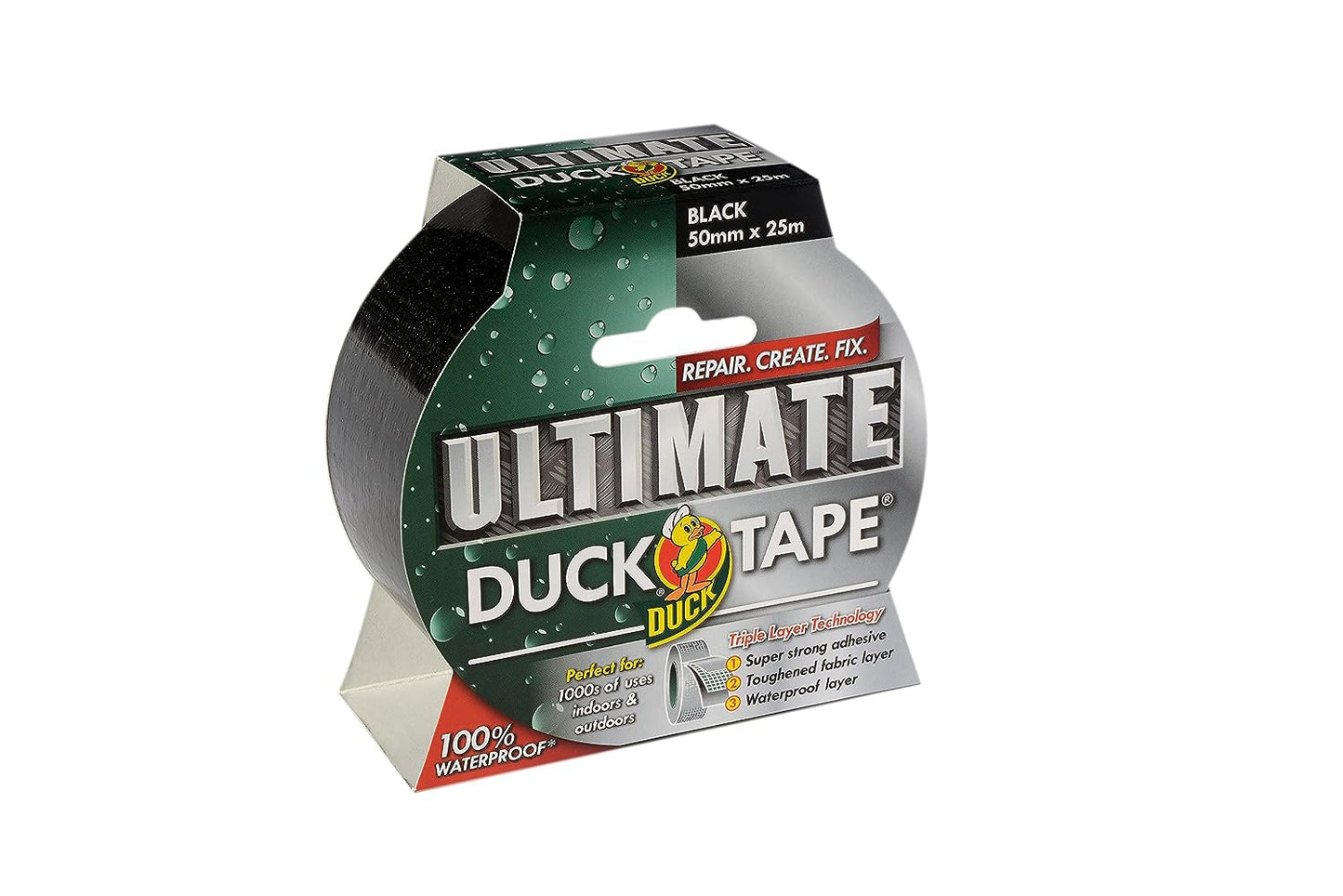 Ultimate Black Duck Tape 50mmx25m - UK BUSINESS SUPPLIES