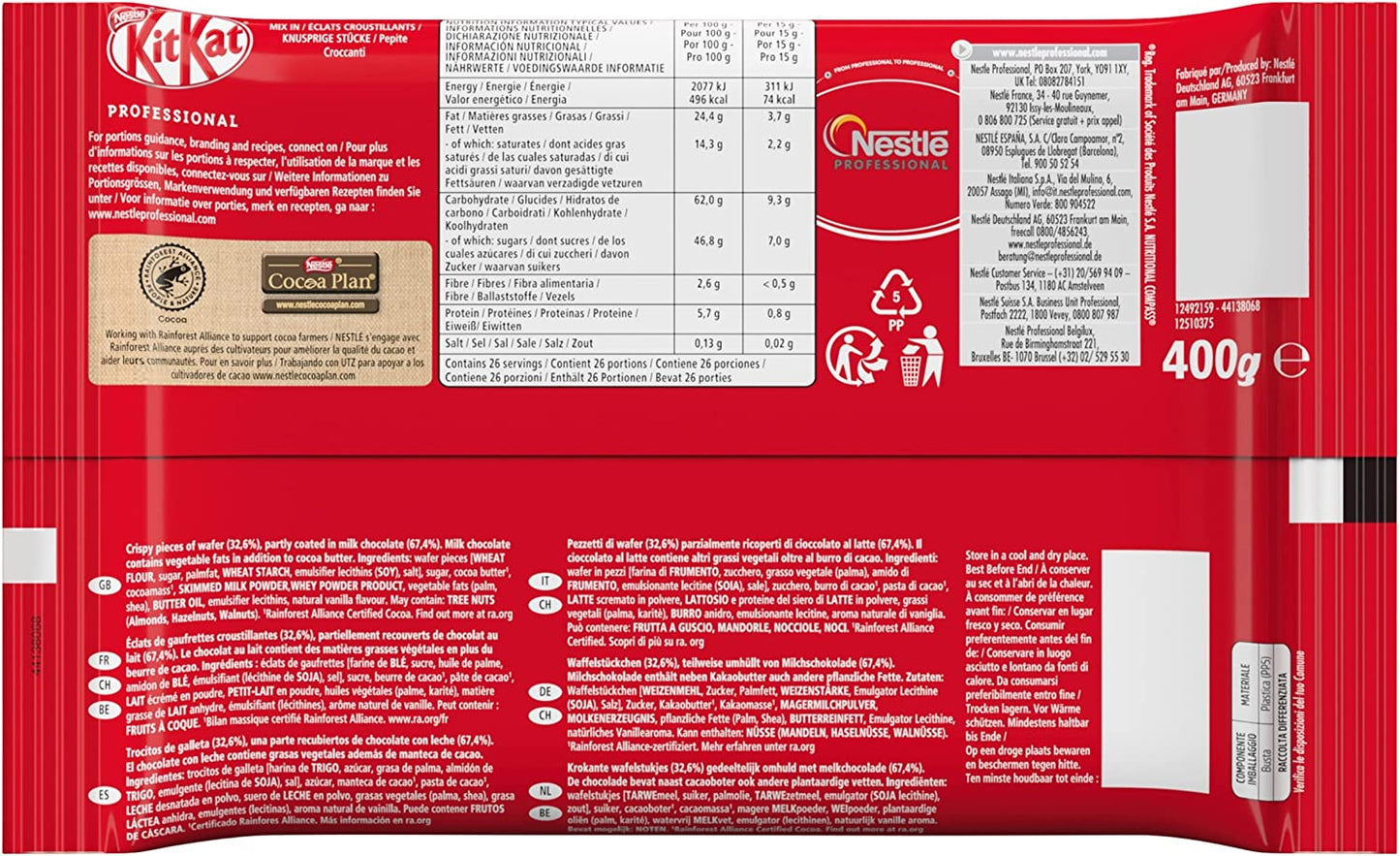 Nestle Dessert Mixes & Toppings 400g KITKAT