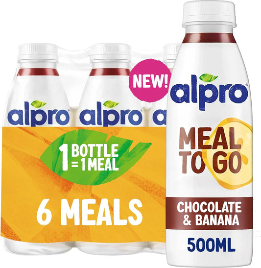 Alpro Meal To Go Chocolate & Banana 6 x 500ml
