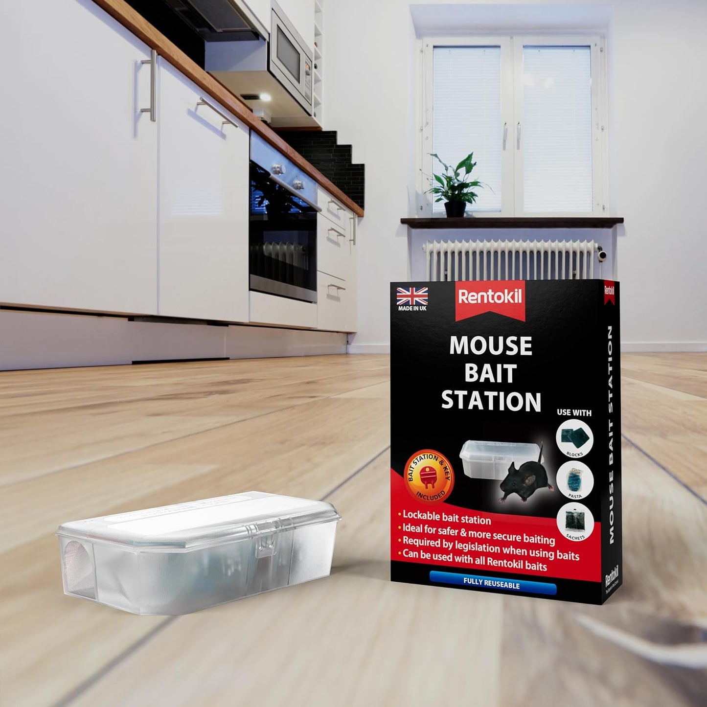 Rentokil Mouse Bait Station Clear