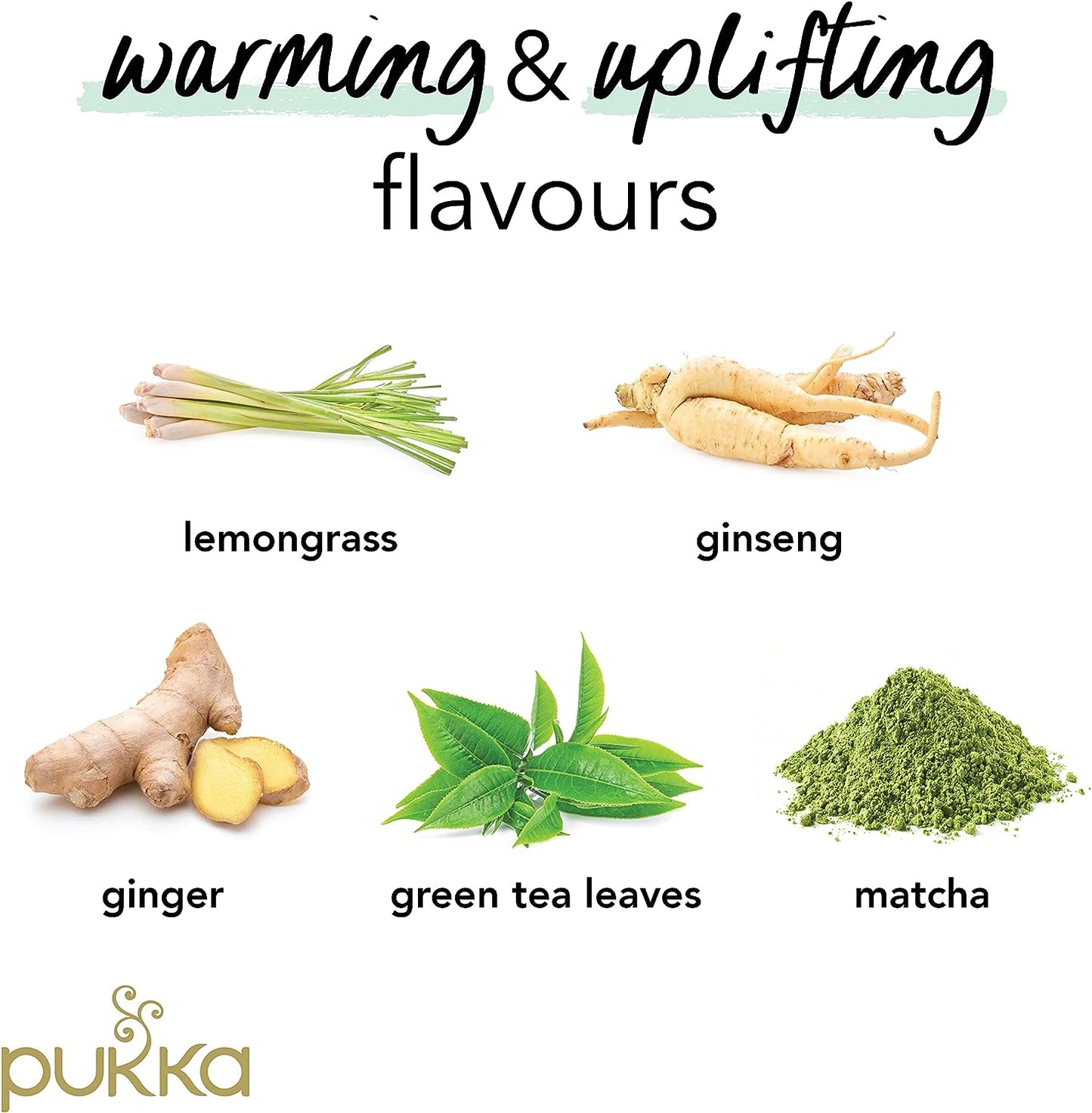 Pukka Tea Ginseng Matcha Green Individually Wrapped Enveloped Tea 20's