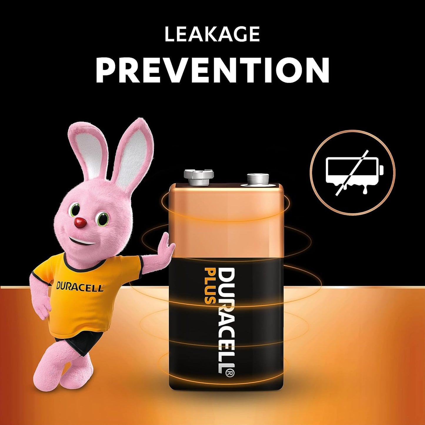 Duracell Plus Battery 9V (Pack of 2) 81275459