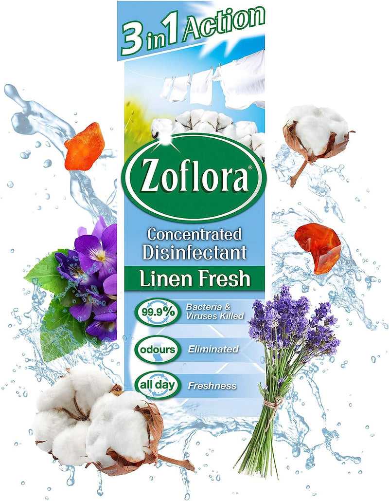 Zoflora Linen Fresh Concentrated Disinfectant 120ml