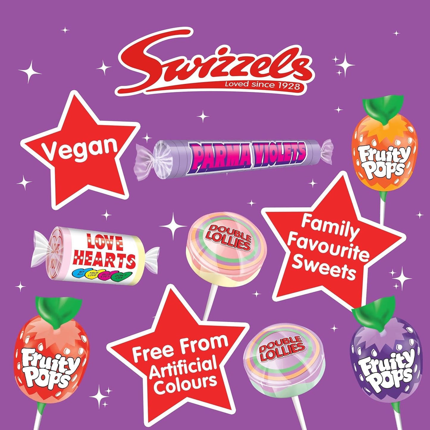 Swizzels Variety Mix, Bulk Mixed Sweets and lollipops Bag, 3kg